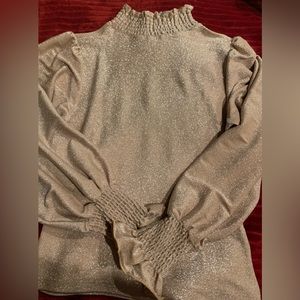 Venus Shimmery Ruffle Top